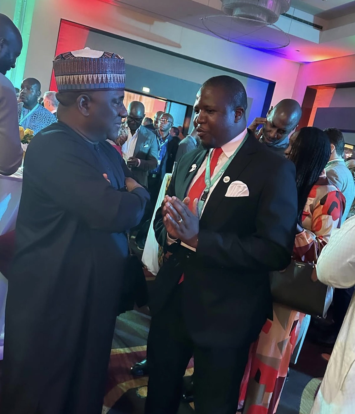 Bako Ambianda and Abdul Samad Rabiu at the 30th Afreximbank Annual Meeting in Ghana